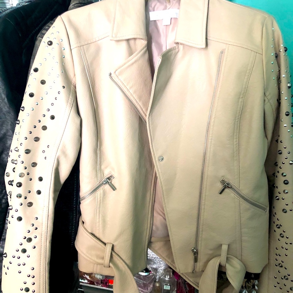 studded leather jacket